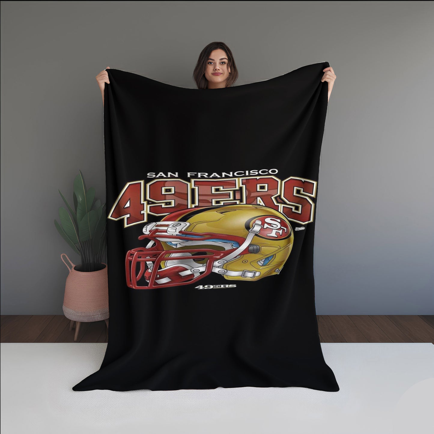 49Ers Helmet Blanket