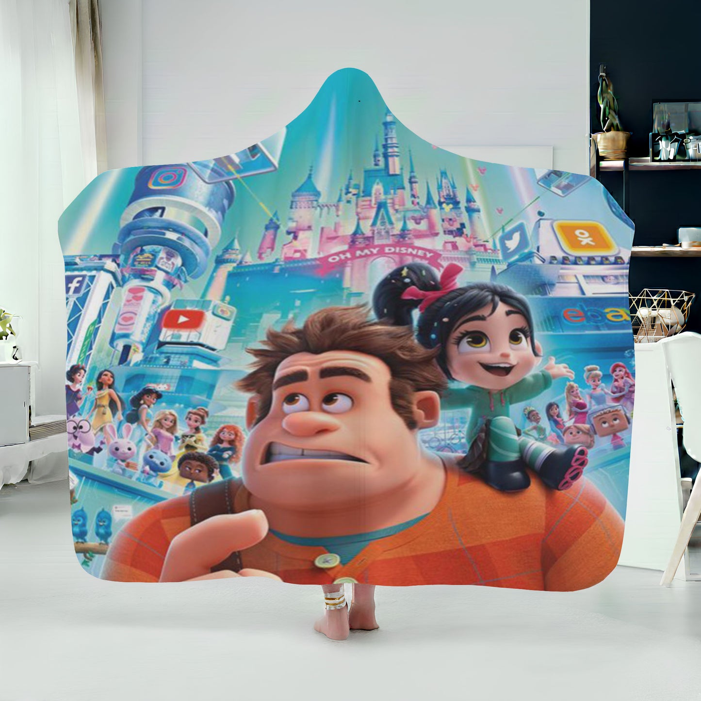 Wreck It Ralph Hoodie Blanket