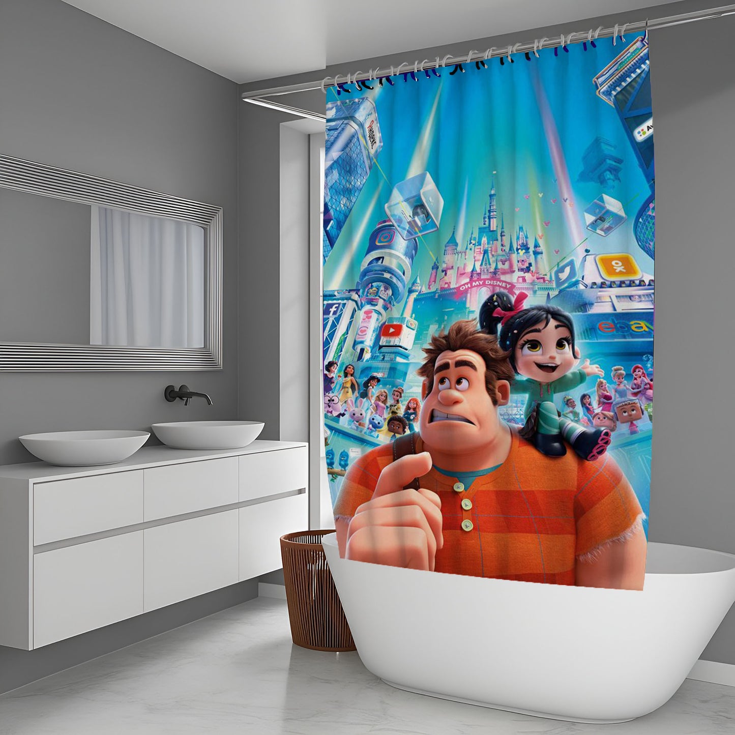 Wreck It Ralph Shower Curtain