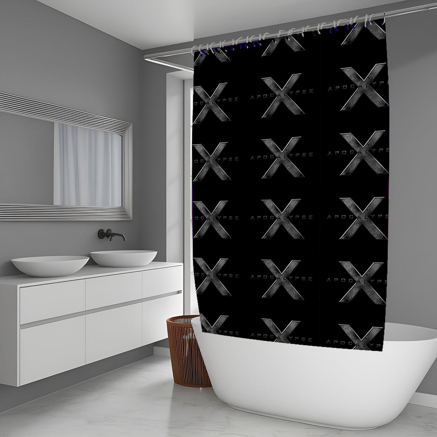 X-Men Wolverine Background Shower Curtain