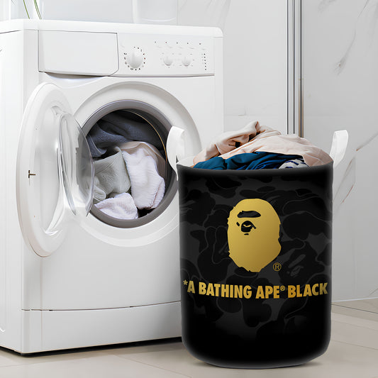 A Bathing Ape Black Laundry Basket