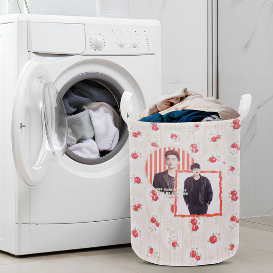 A Reason To Smile Exo Pattern Laundry Basket