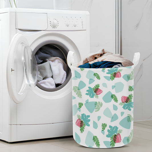 A Water Species Pokemon Ivysaur Floral Pattern Laundry Basket