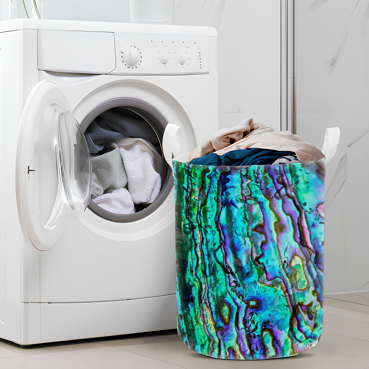 Abalone Shell Laundry Basket