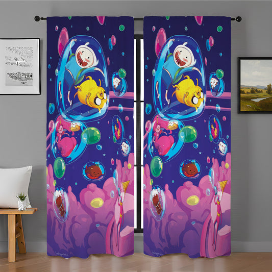 Adventure Time Bubble Window Curtain