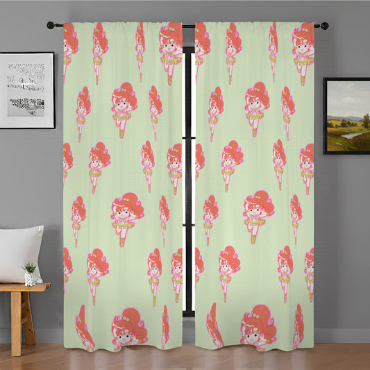 Aesthetic Sailor Moon Chibi Window Curtain