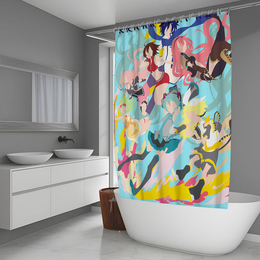 Vocaloid Full Member Faceless Shower Curtain