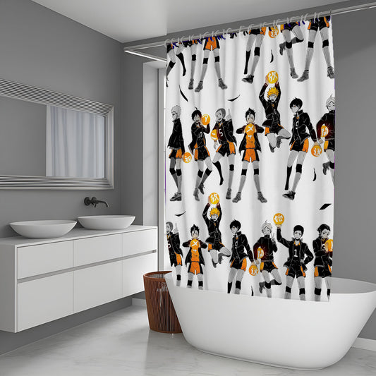 Volley Ball Team Karasuno Haikyuu Shower Curtain