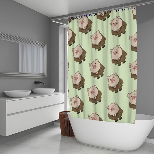 Waddles From Gravity Falls Shower Curtain