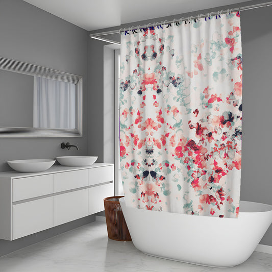 Watercolor Painting Noise Shower Curtain