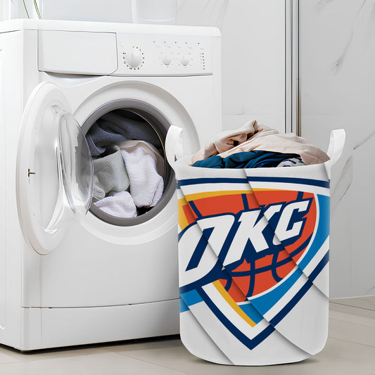 Wave Oklahoma City Thunder White Laundry Basket