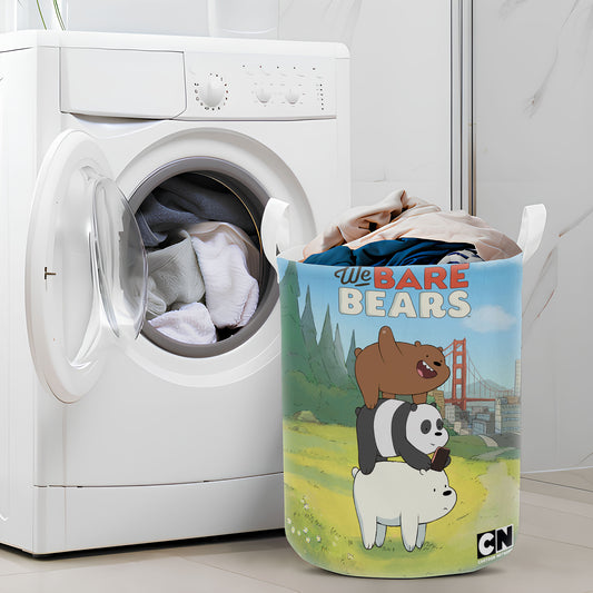 We Bare Bears Icons Laundry Basket
