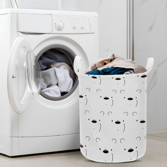 We Bare Bears White Bear Poker Face Laundry Basket