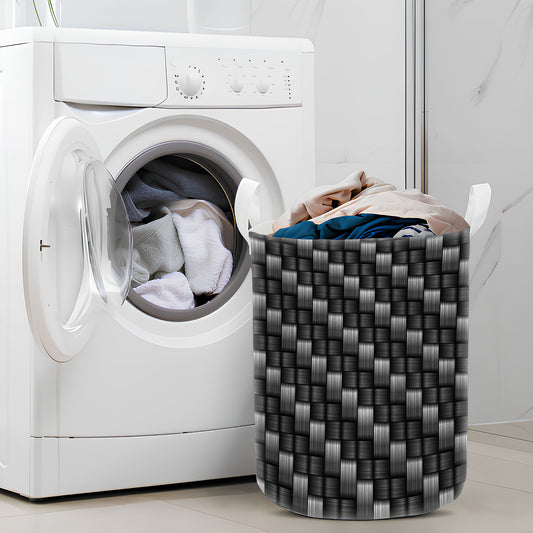 Weaving Metal Pattern Laundry Basket