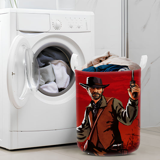 Western Red Dead Redemption Two Laundry Basket