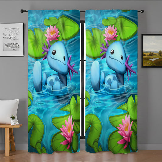 Wooper Pokemon Window Curtain