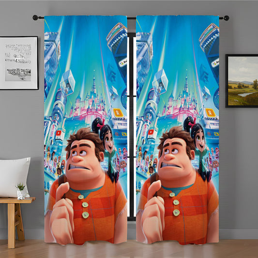 Wreck It Ralph Window Curtain