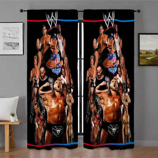 Wwe (Superstar Collage) Window Curtain
