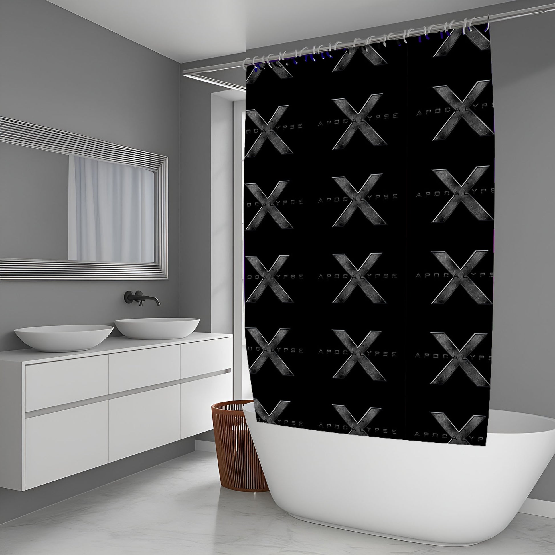 X-Men Wolverine Background Shower Curtain