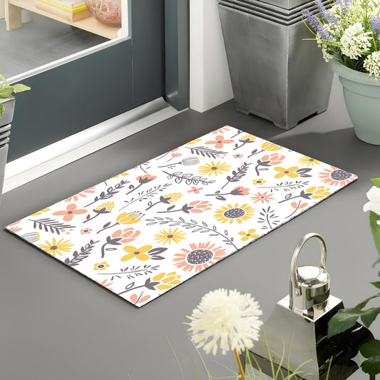 Yellow Shining Sunflower Doormat