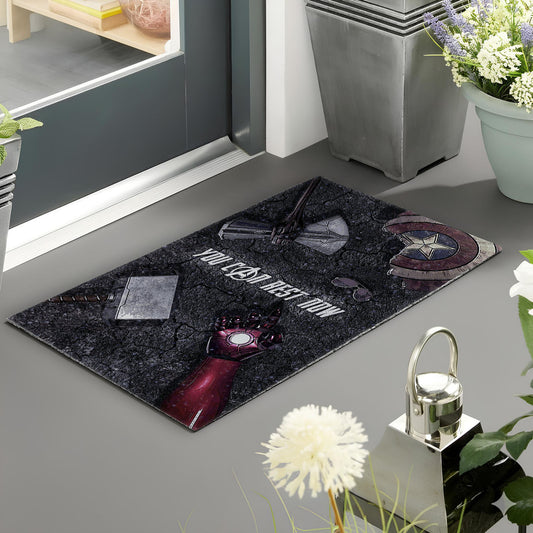 You Can Rest Now Iron Man Doormat