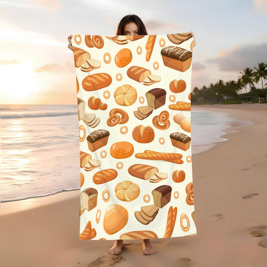 Your Favourite Bread Delicious Beach Towel