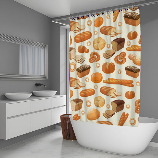 Your Favourite Bread Delicious Shower Curtain