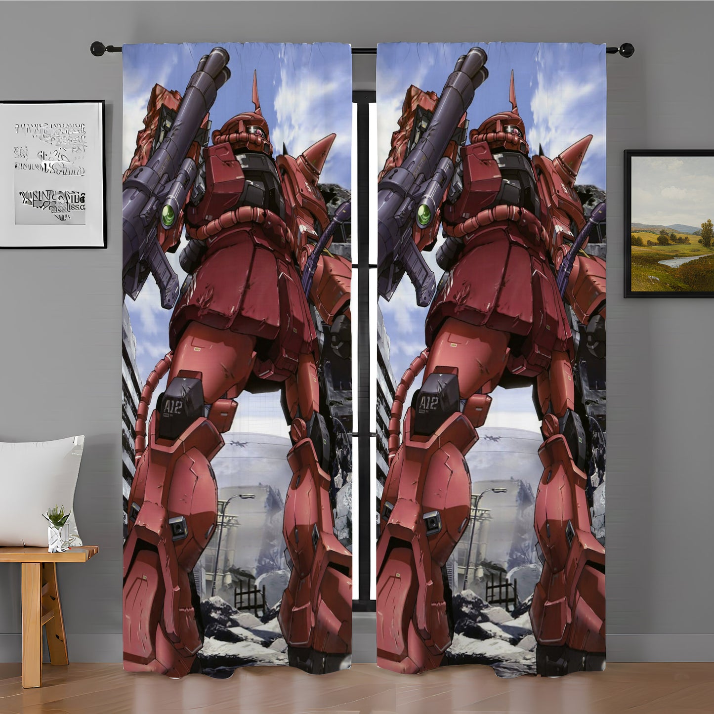 Zaku Ii Window Curtain