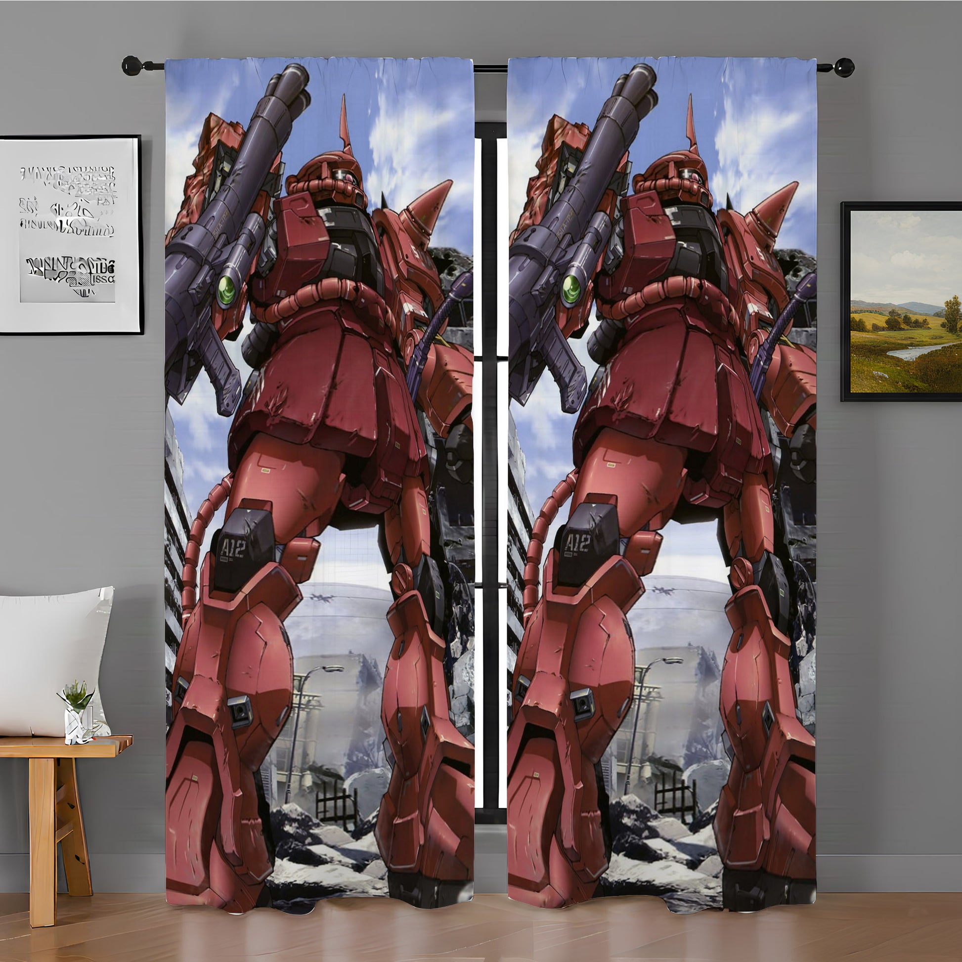 Zaku Ii Window Curtain