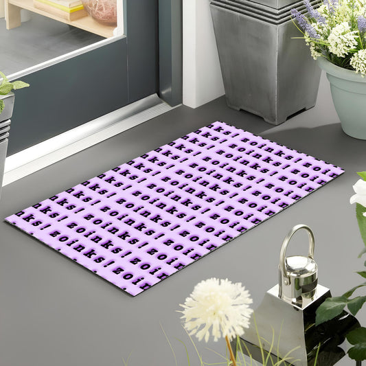 Zoinks Typography Font Pattern Doormat